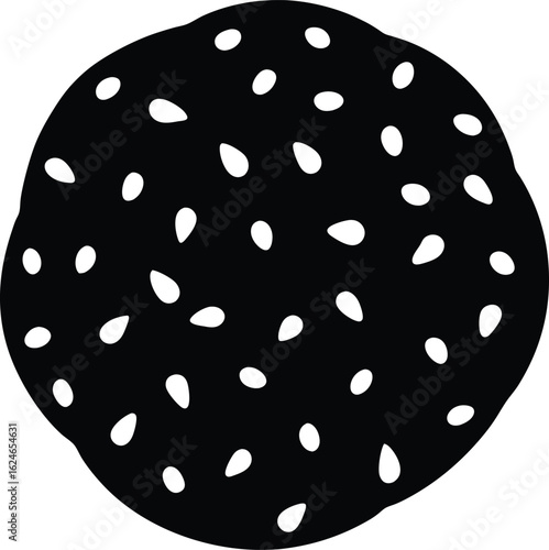 kefir grains on white background.eps