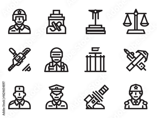 Defendants Plea Minimalist 2D Line Art Design Two