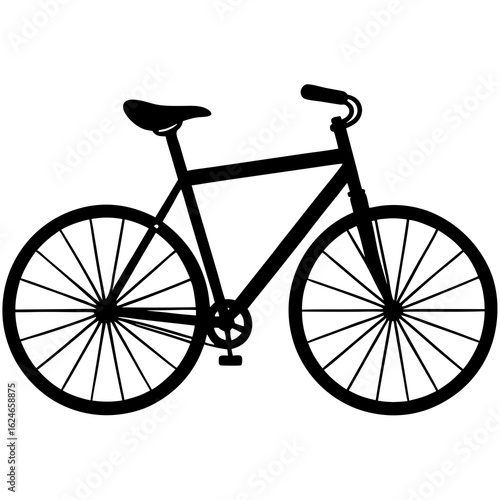 vintage bicycle silhouette