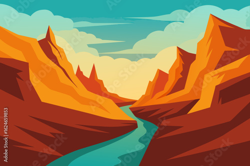 sunset in the mountains