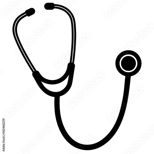 stethoscope isolated on white