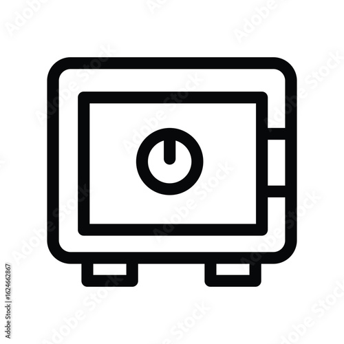 Simple Outline of a Security Safe with a Centralized Lock