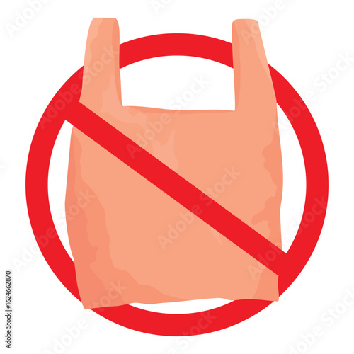 Disposable cellophane and polythene package prohibition sign