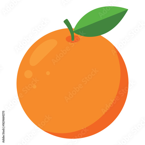 Orange Fruit Fresh Vector Illustration Icon