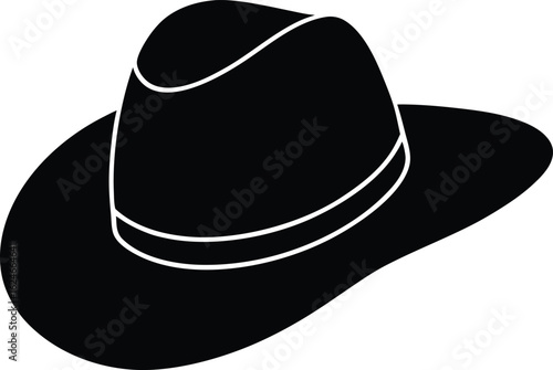 australian akubra hat on white background.eps