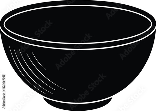 finger bowl on white background.eps