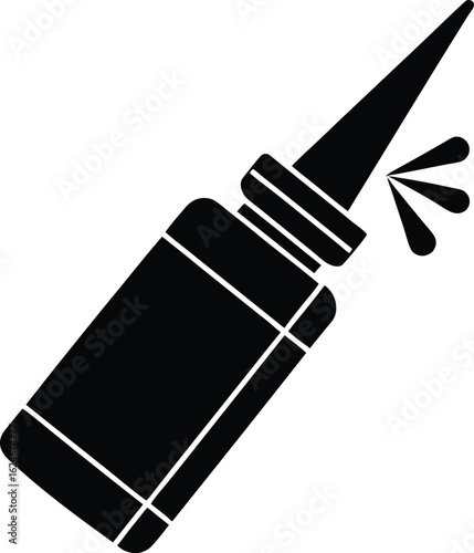 nasal spray on white background.eps