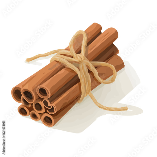 An illustration flat 2D icon cinnamon roll view set illustration, vector clipart isolated on a transparent background — clean animation-style design, created by me, Cute design