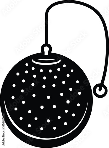 tea ball infuser on white background.eps