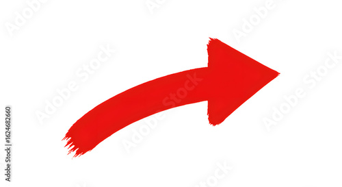 Wallpaper Mural Bright Red Arrow Pointing Right on Transparent Background Torontodigital.ca