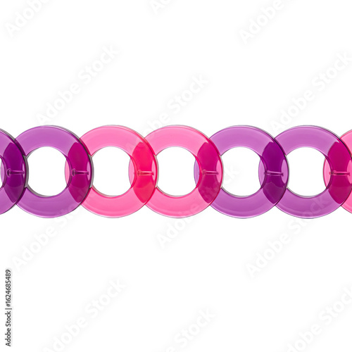 pink ribbon on white background