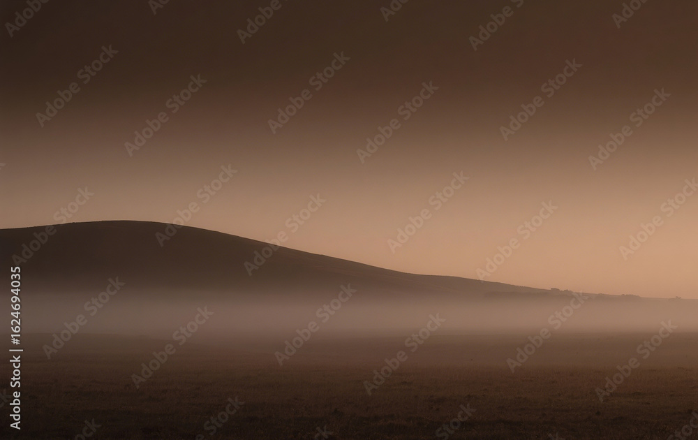 Obraz premium morning fog in the mountains