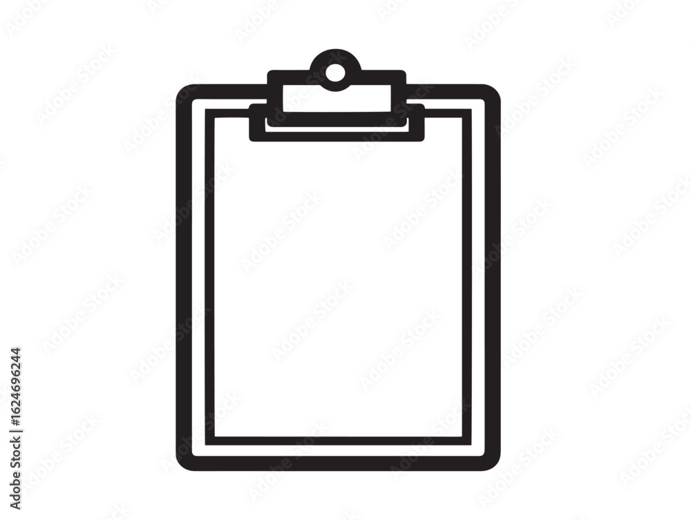 Professional Clipboard Vector Icon in Sleek Minimalist Design Professional Clipboard Vector Icon in Sleek Minimalist Design