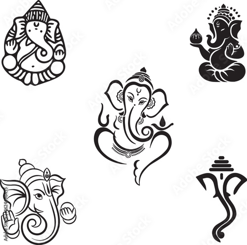 ganesh god hindu god religion.eps