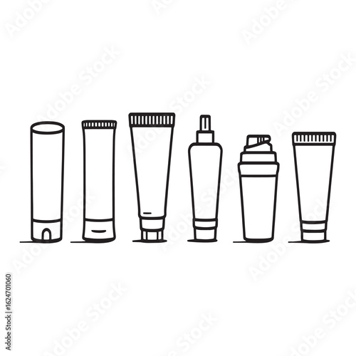 soothing muscle pain relief balm simple line drawing.eps