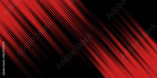 Red halftone dots blue color pattern gradient grunge texture background. Dot pop art comic sport style vector illustration. Eps10