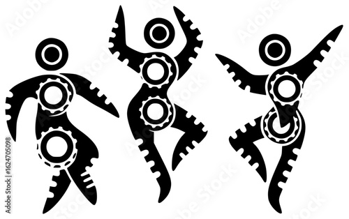 Spinner rotates and spins with twirls flips turns swirls dances revolves circles constantly moving quickly around