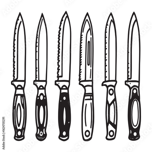 utility knife vector simple line art design.eps