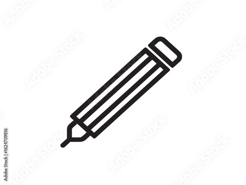 Modern 2D Edit Icon Vector with Minimal Artistic Design