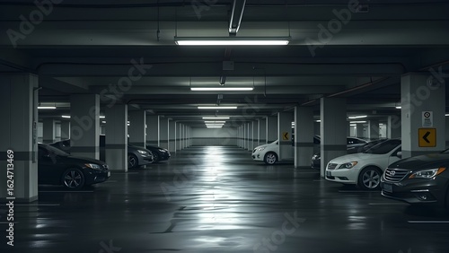 underground parking garage
