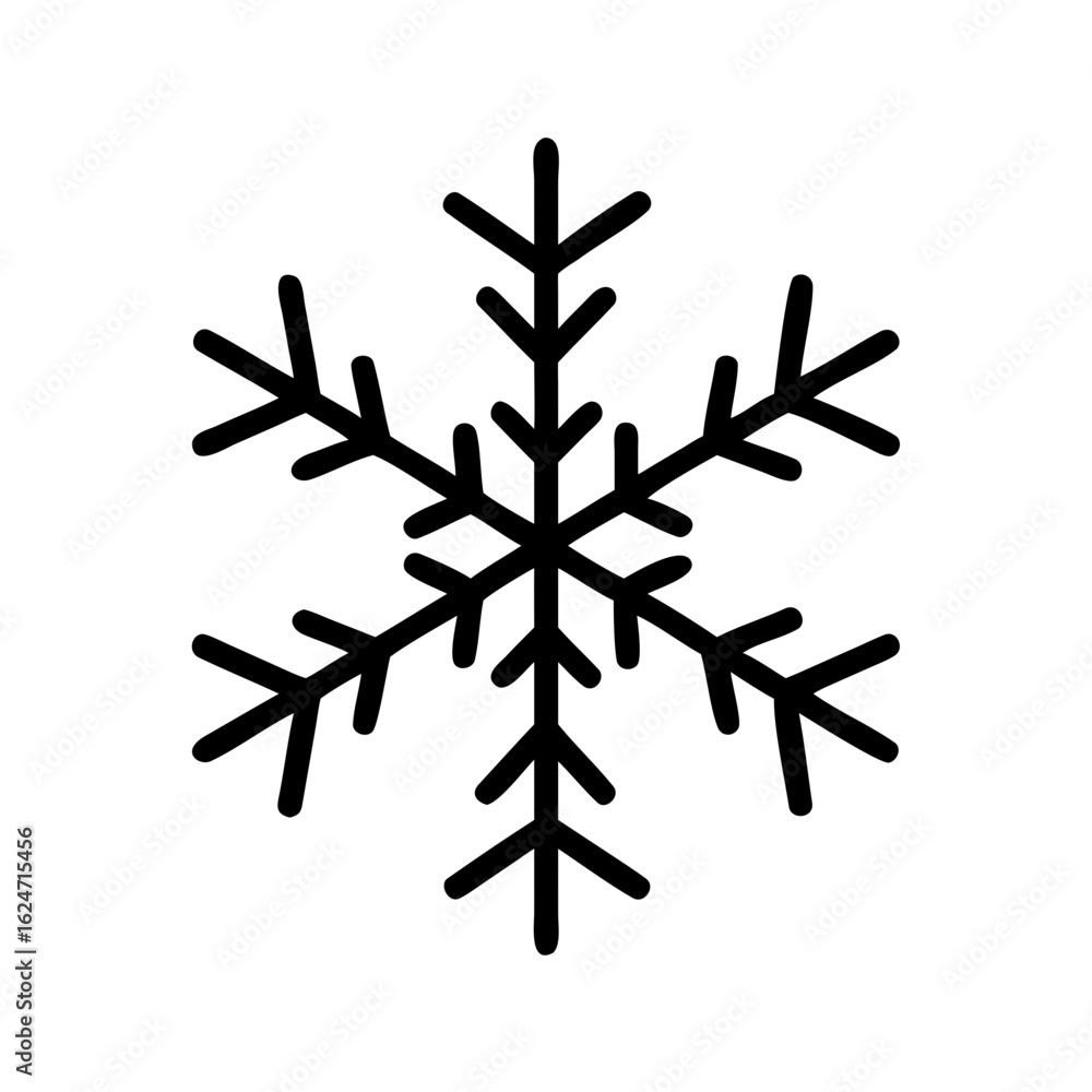 snowflake on a white background snowflake on a white background