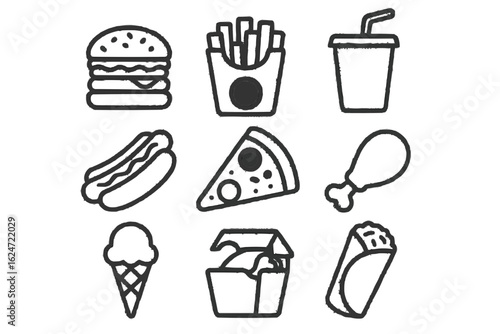 Food Around The World Icons
