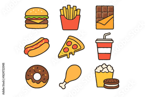 Food Around The World Icons