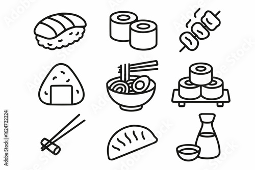 Food Around The World Icons