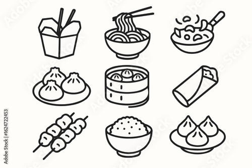 Food Around The World Icons
