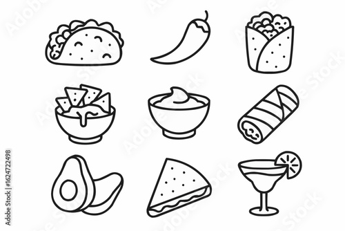 Food Around The World Icons