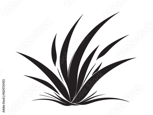 Stylish Grass Icon With Clean Elegant Minimal Vector Line Design 