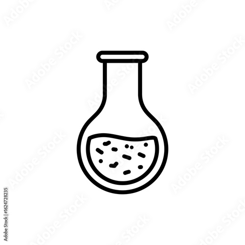 Precipitate Forming in Beaker Vector Icon