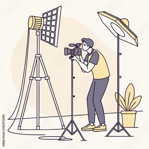 silhouette of a photographer