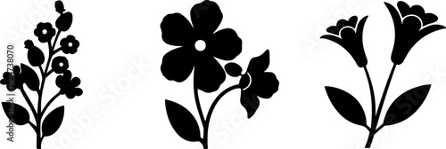 "Minimalist Wildflower Trio"