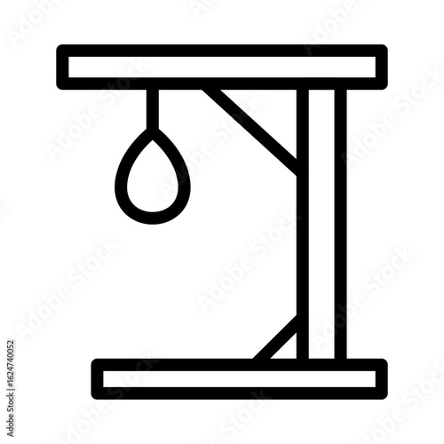 Gallows line icon