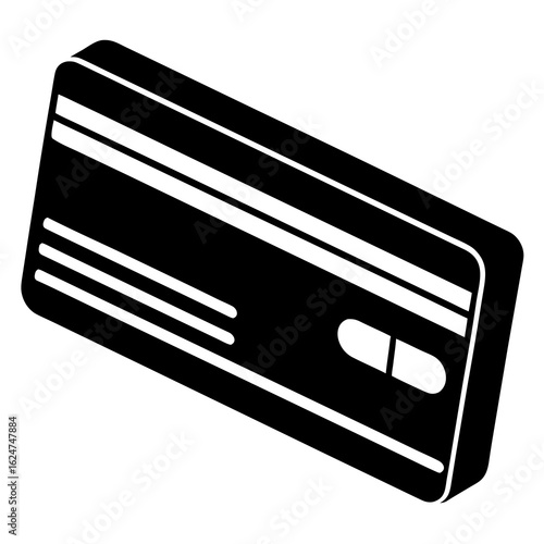 credit card isolated on white