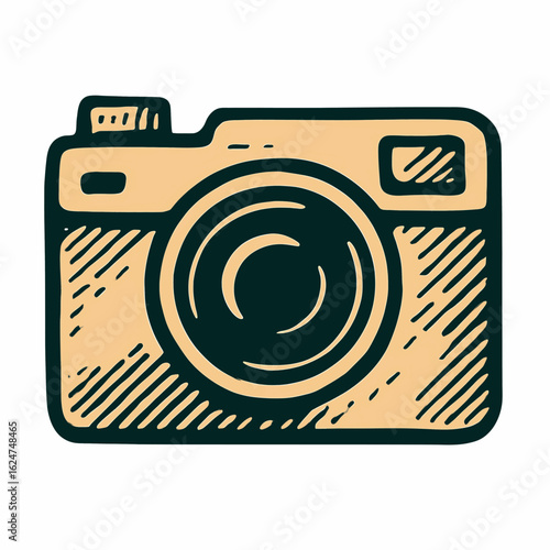 Camera – Retro Hand-Drawn Photo Icon