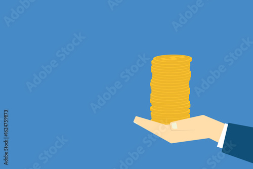 Hand holding money	