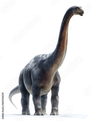 Argentinosaurus on white background