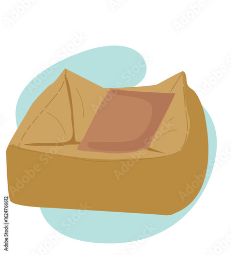 bean bag icon for furniture. bing bag sofa 