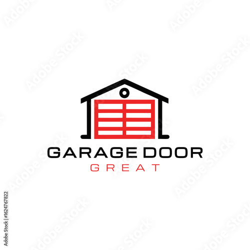 Garage door logo design creative idea inspiration