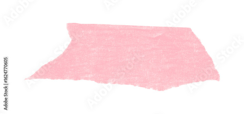 Single pink tape isolated on transparent background