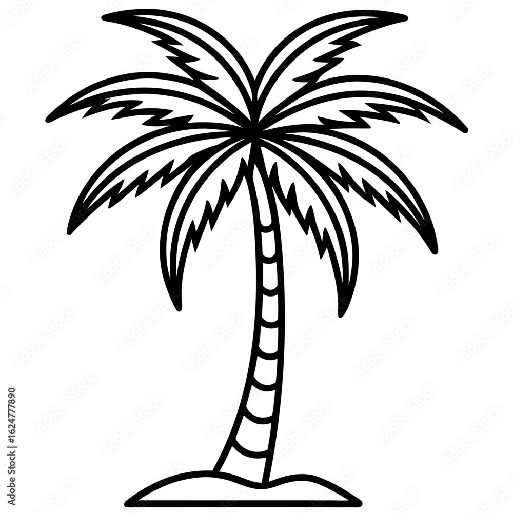 Obraz premium Tropical Palm Icon