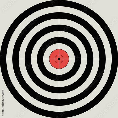 Circular Aiming Target Board With Concentric Rings For Precision Practice