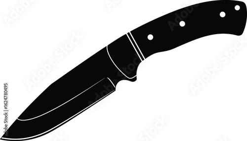 Vector Knife Silhouette Design