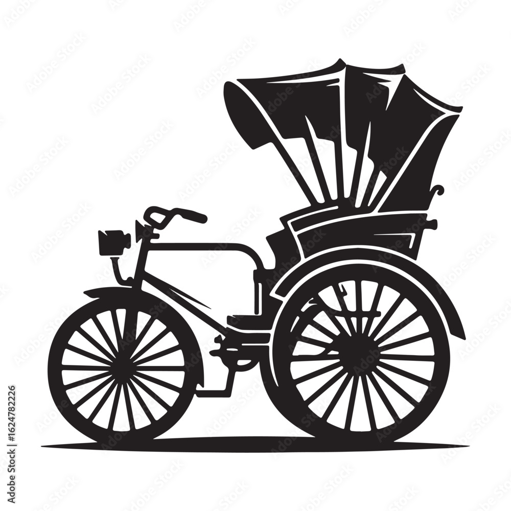 Fototapeta premium vintage bicycle vector illustration