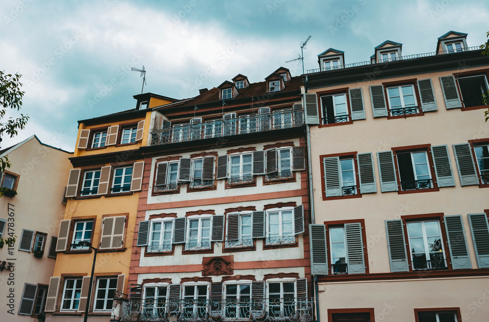 Fototapeta premium Old architectural building in the city of Strasburg. Cityscape