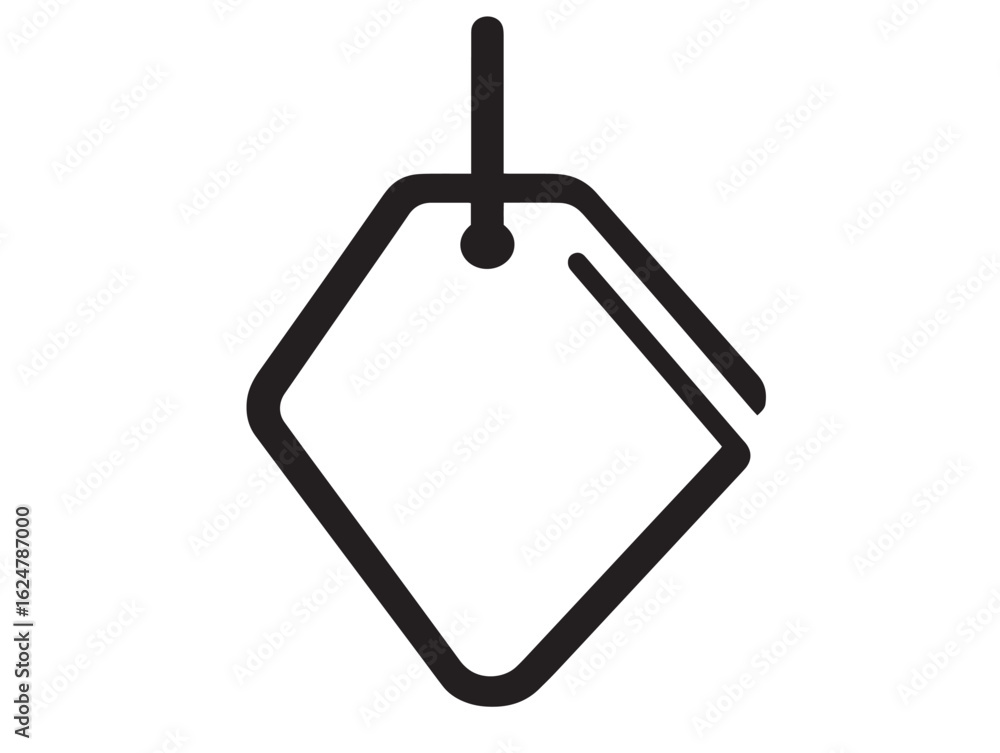 Obraz premium Simple price tag icon in clean vector format