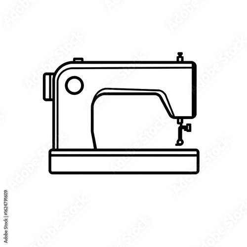 Classic sewing machine icon with simple form.