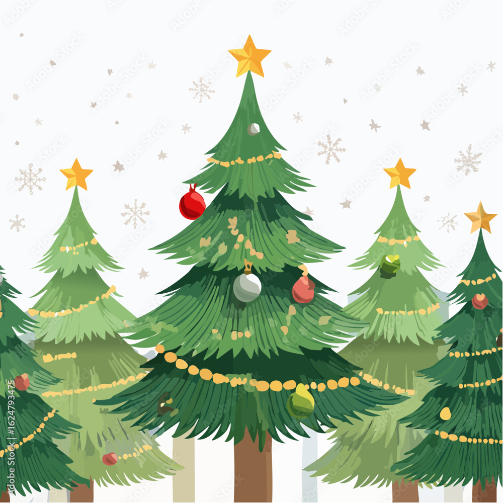Christmas tree background vector illustration Christmas tree background vector illustration